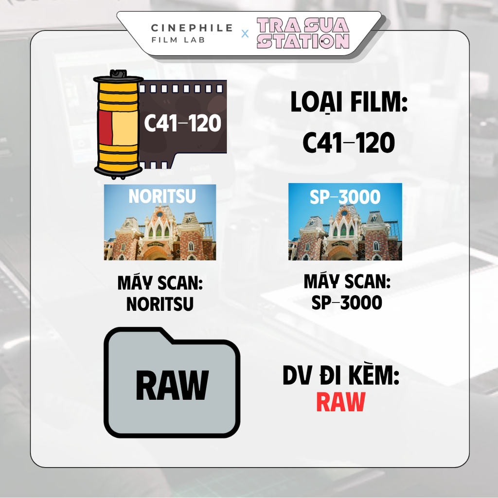 Tráng film Cinephile x Trà Sữa Station