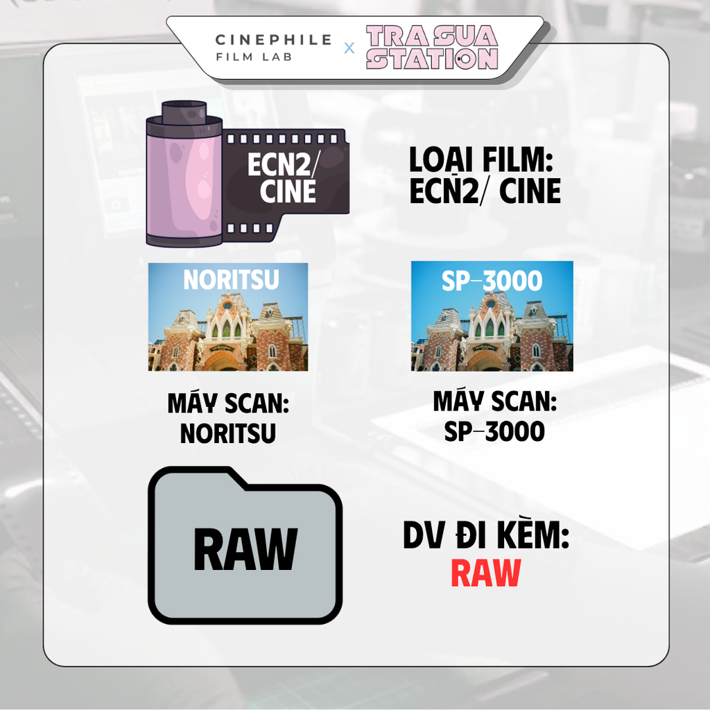 Tráng film Cinephile x Trà Sữa Station