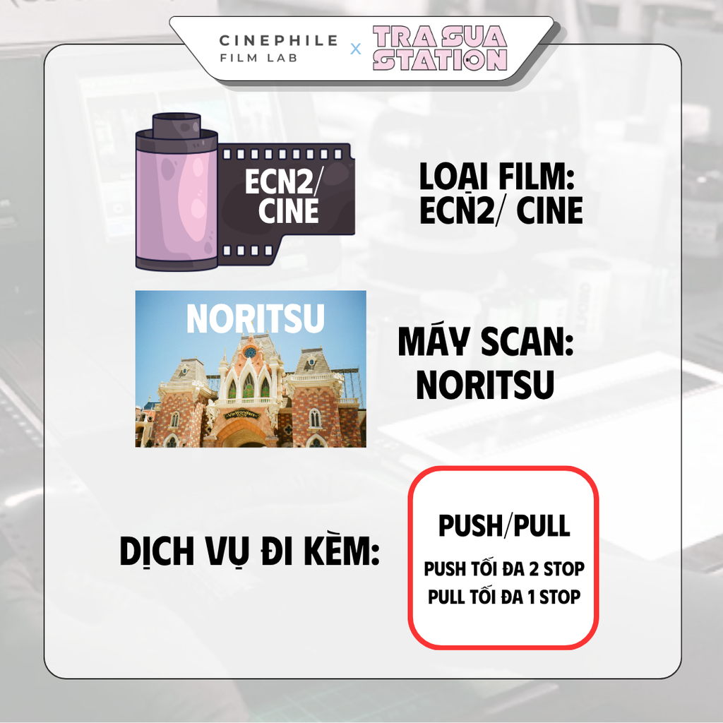 Tráng film Cinephile x Trà Sữa Station