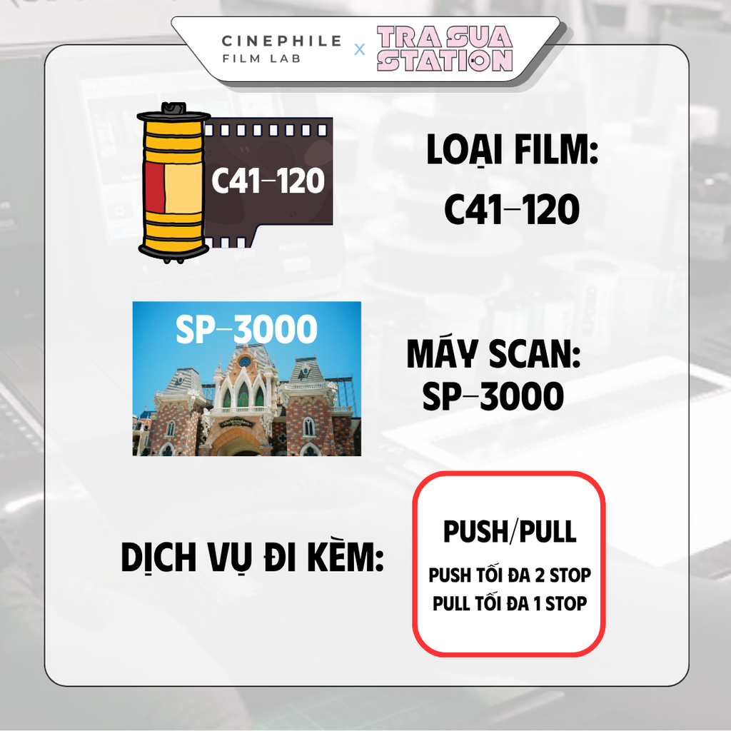 Tráng film Cinephile x Trà Sữa Station