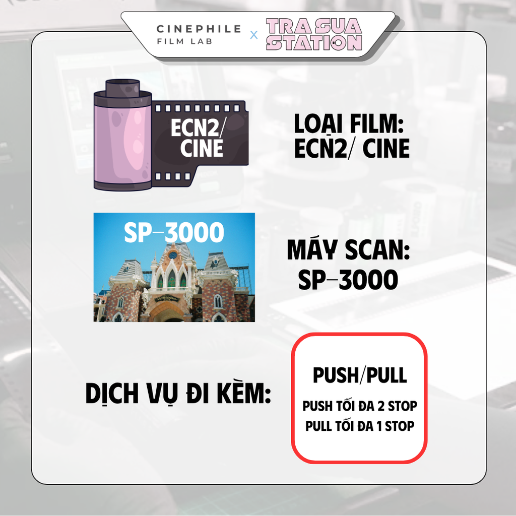 Tráng film Cinephile x Trà Sữa Station