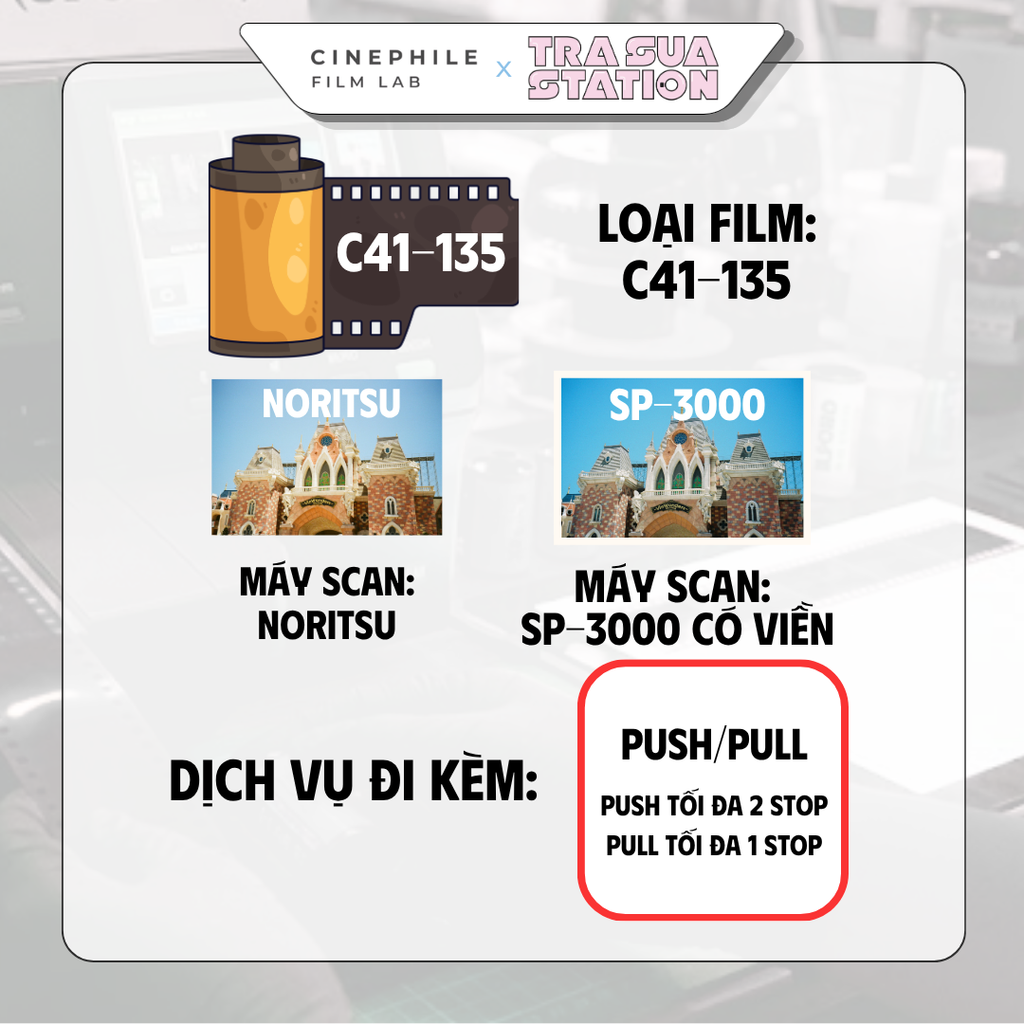 Tráng film Cinephile x Trà Sữa Station