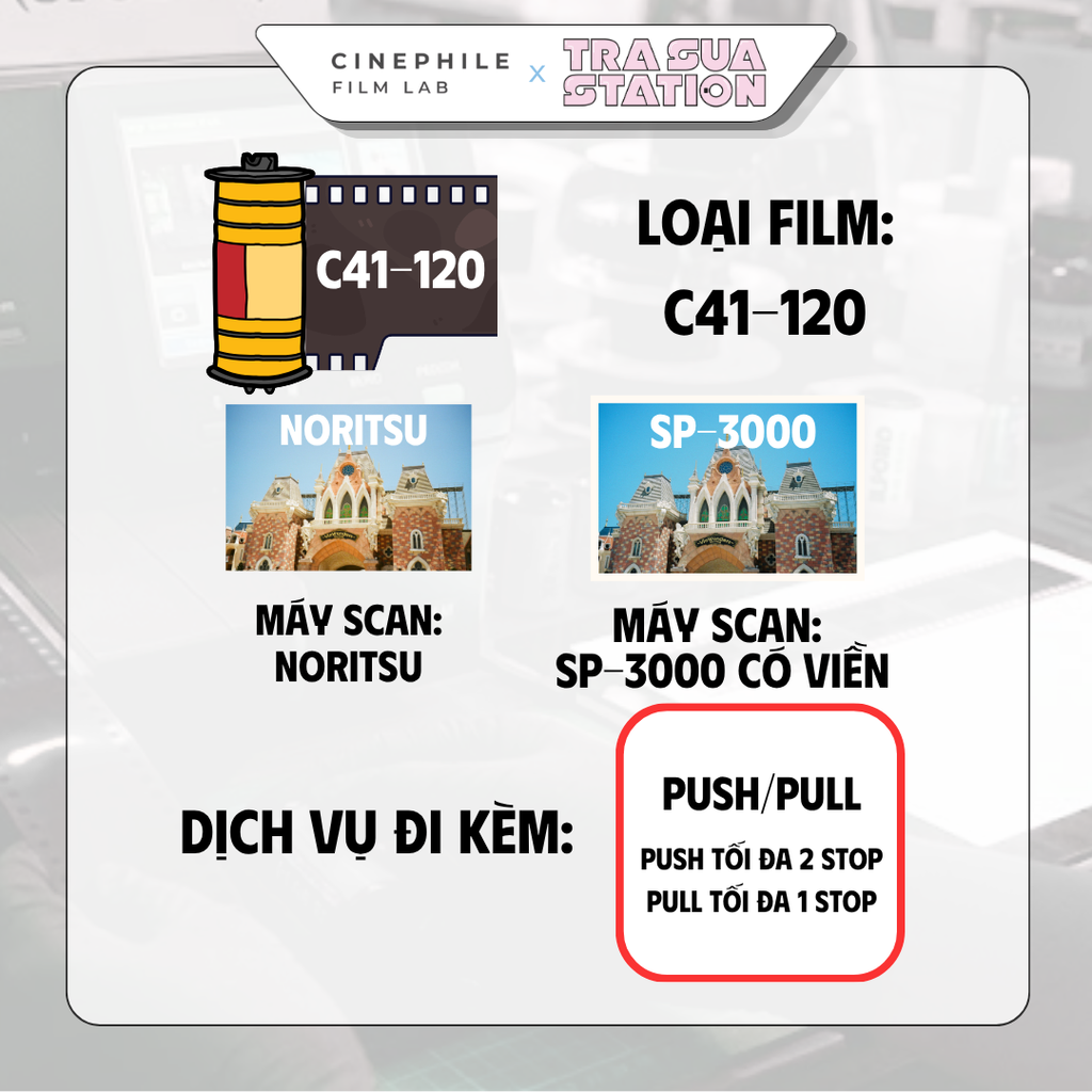 Tráng film Cinephile x Trà Sữa Station