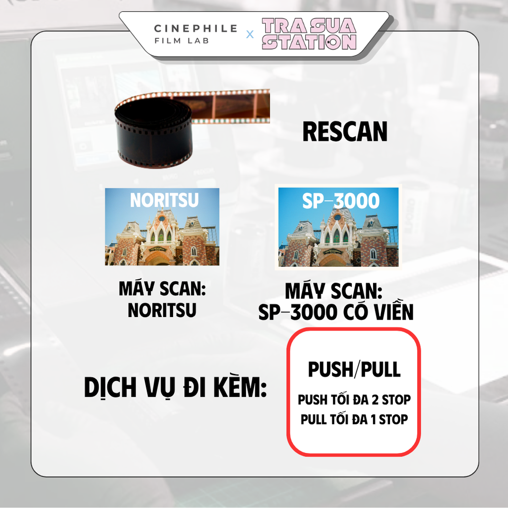 Tráng film Cinephile x Trà Sữa Station
