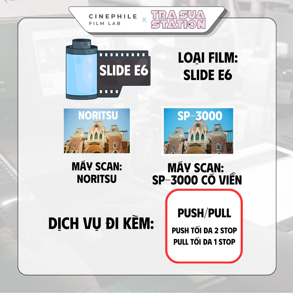 Tráng film Cinephile x Trà Sữa Station