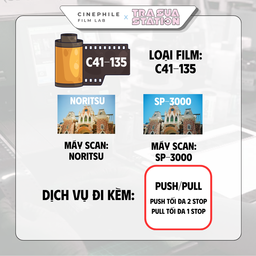 Tráng film Cinephile x Trà Sữa Station