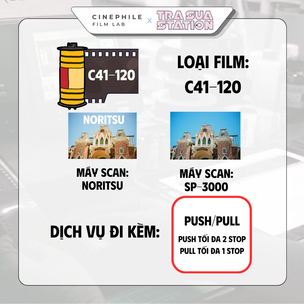 Tráng film Cinephile x Trà Sữa Station