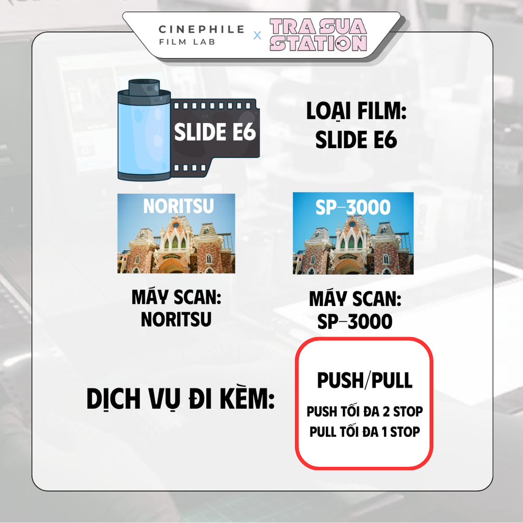 Tráng film Cinephile x Trà Sữa Station