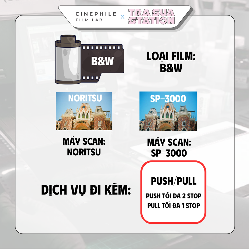 Tráng film Cinephile x Trà Sữa Station