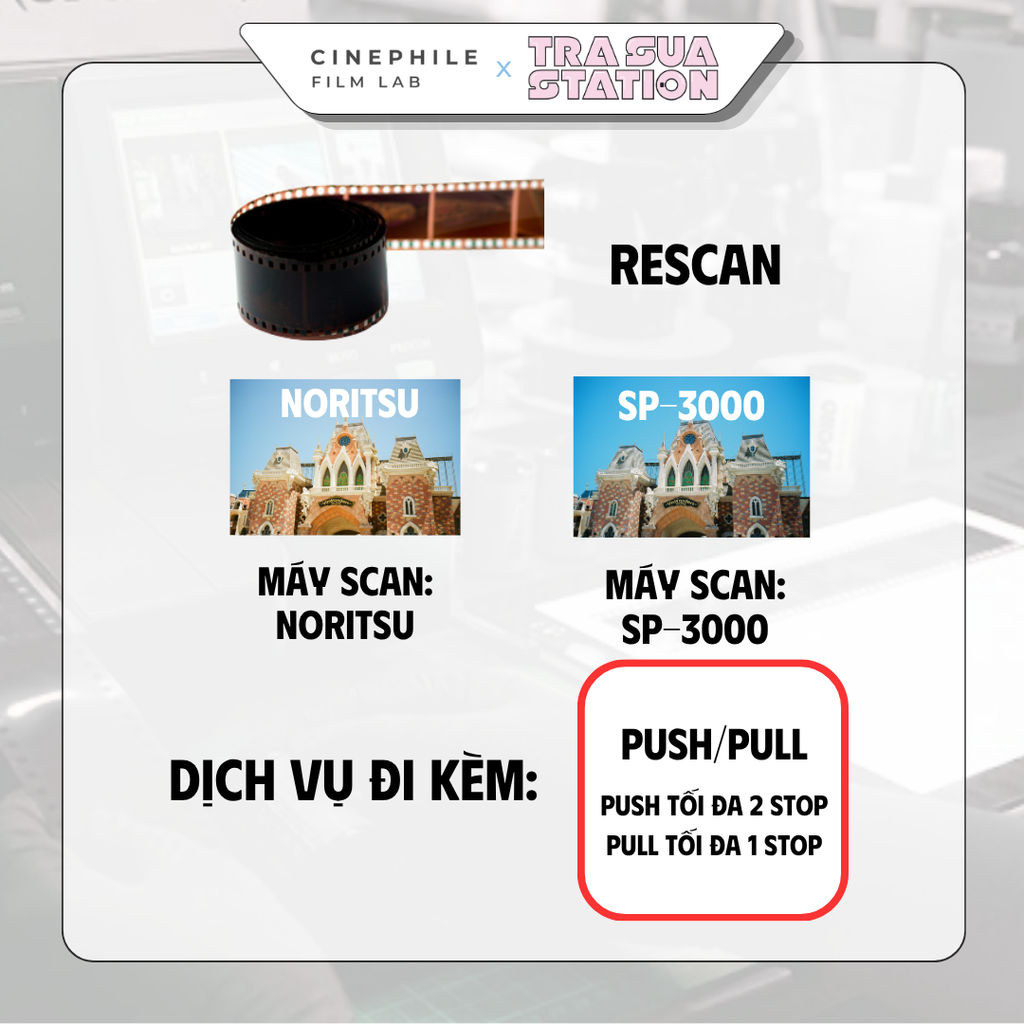 Tráng film Cinephile x Trà Sữa Station