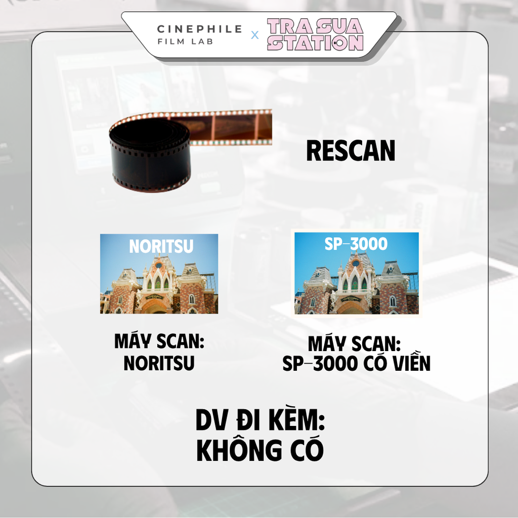 Tráng film Cinephile x Trà Sữa Station
