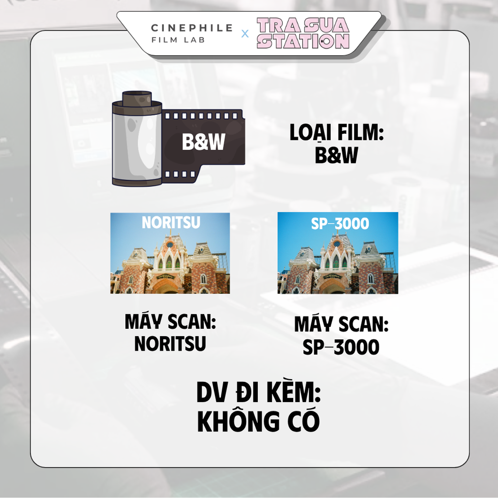 Tráng film Cinephile x Trà Sữa Station