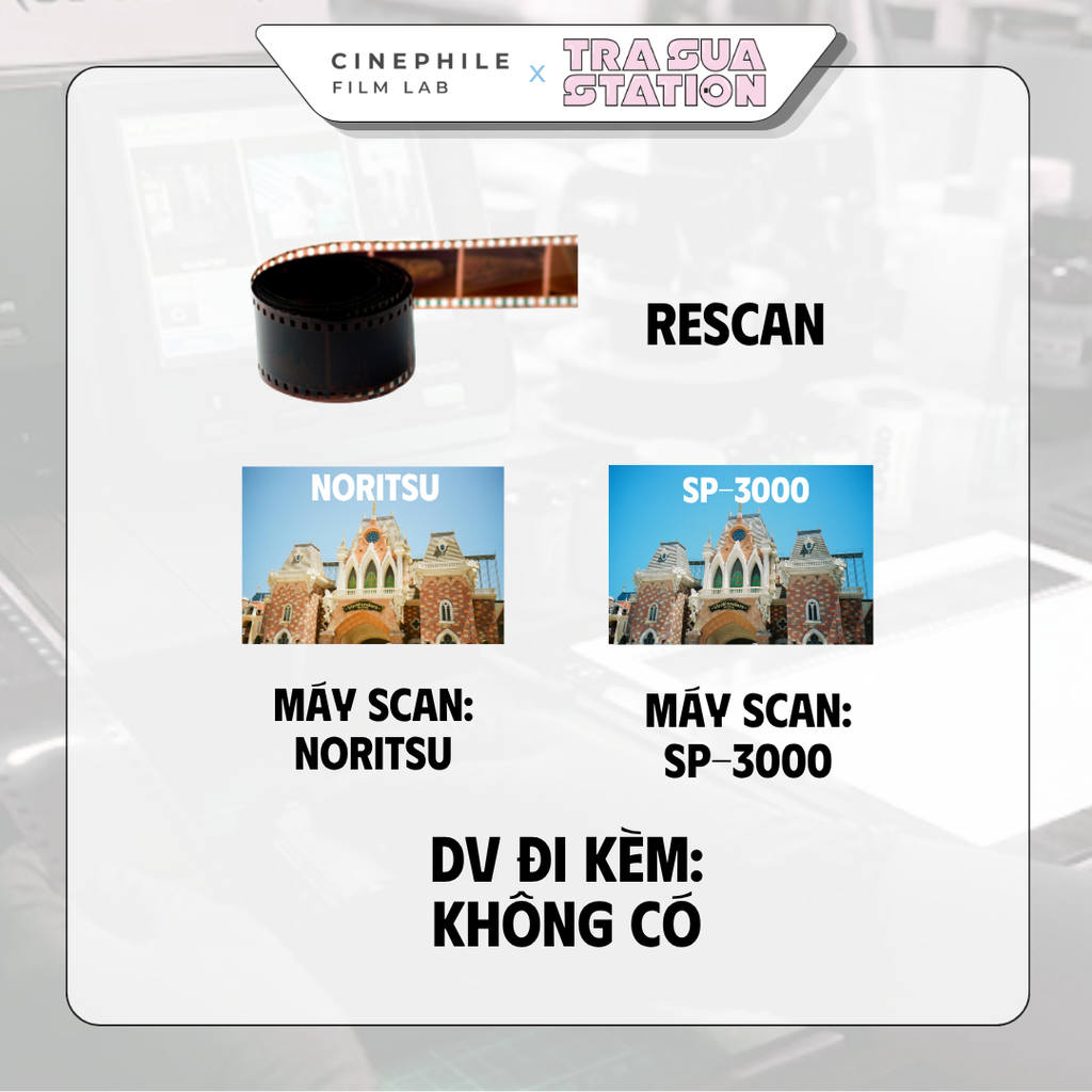 Tráng film Cinephile x Trà Sữa Station