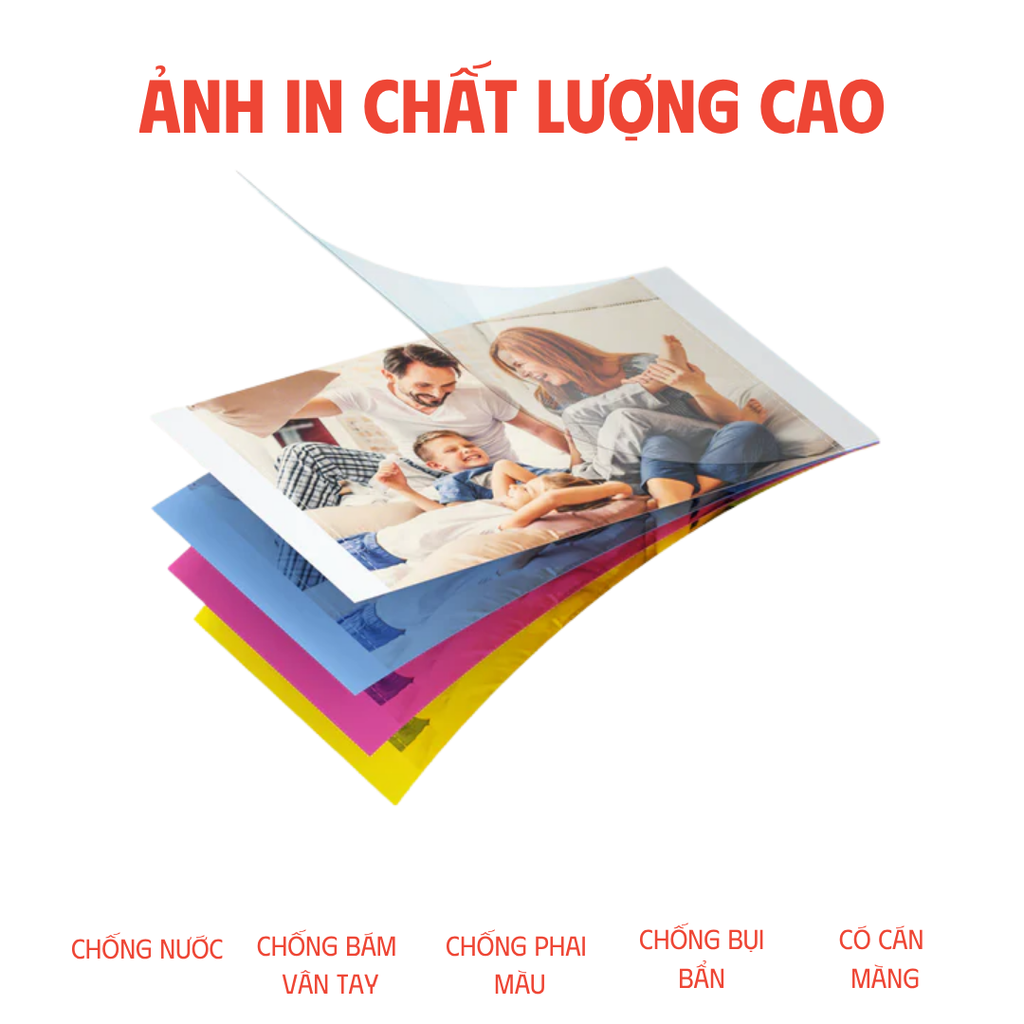 Giấy in ảnh màu AP - 108  tờ dành cho dòng máy HPRT CP4100
