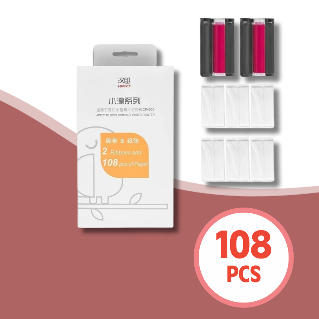 Giấy in ảnh màu AP - 108  tờ dành cho dòng máy HPRT CP4100