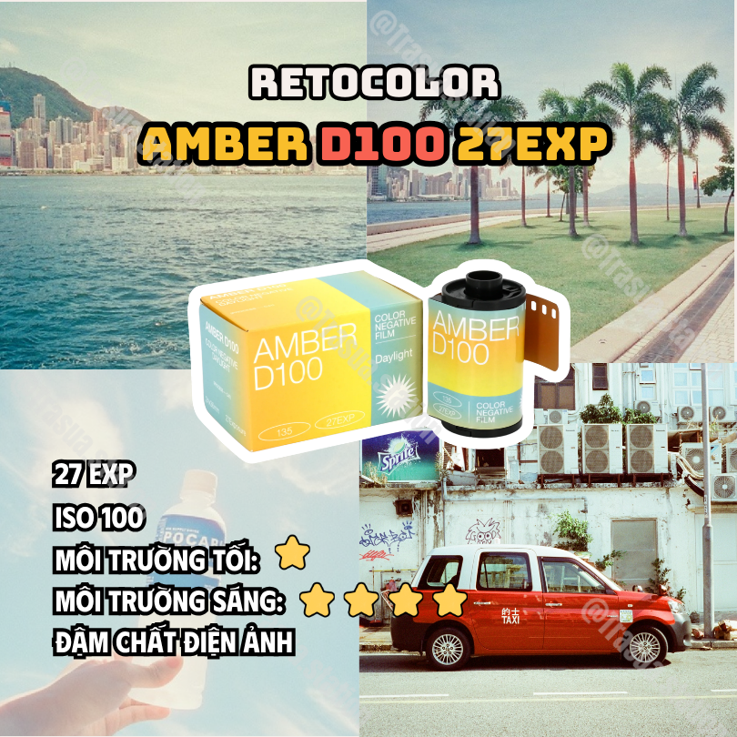 Film cuộn Retocolor Daylight AMBER D100