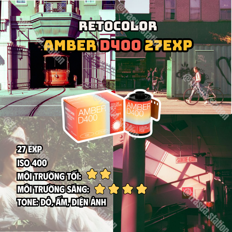 Film cuộn Retocolor Daylight AMBER D400