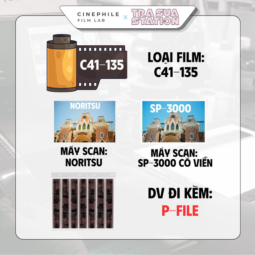 Tráng film Cinephile x Trà Sữa Station
