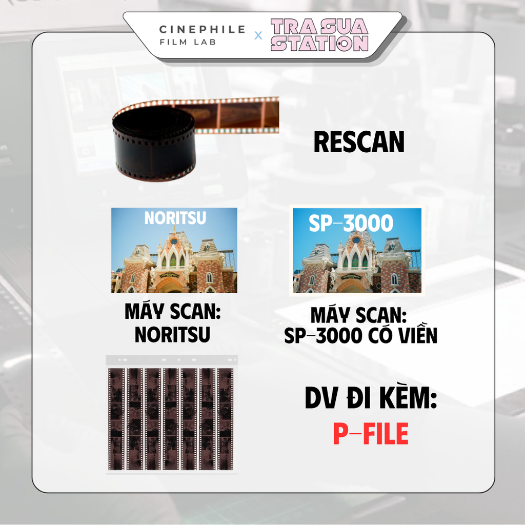 Tráng film Cinephile x Trà Sữa Station