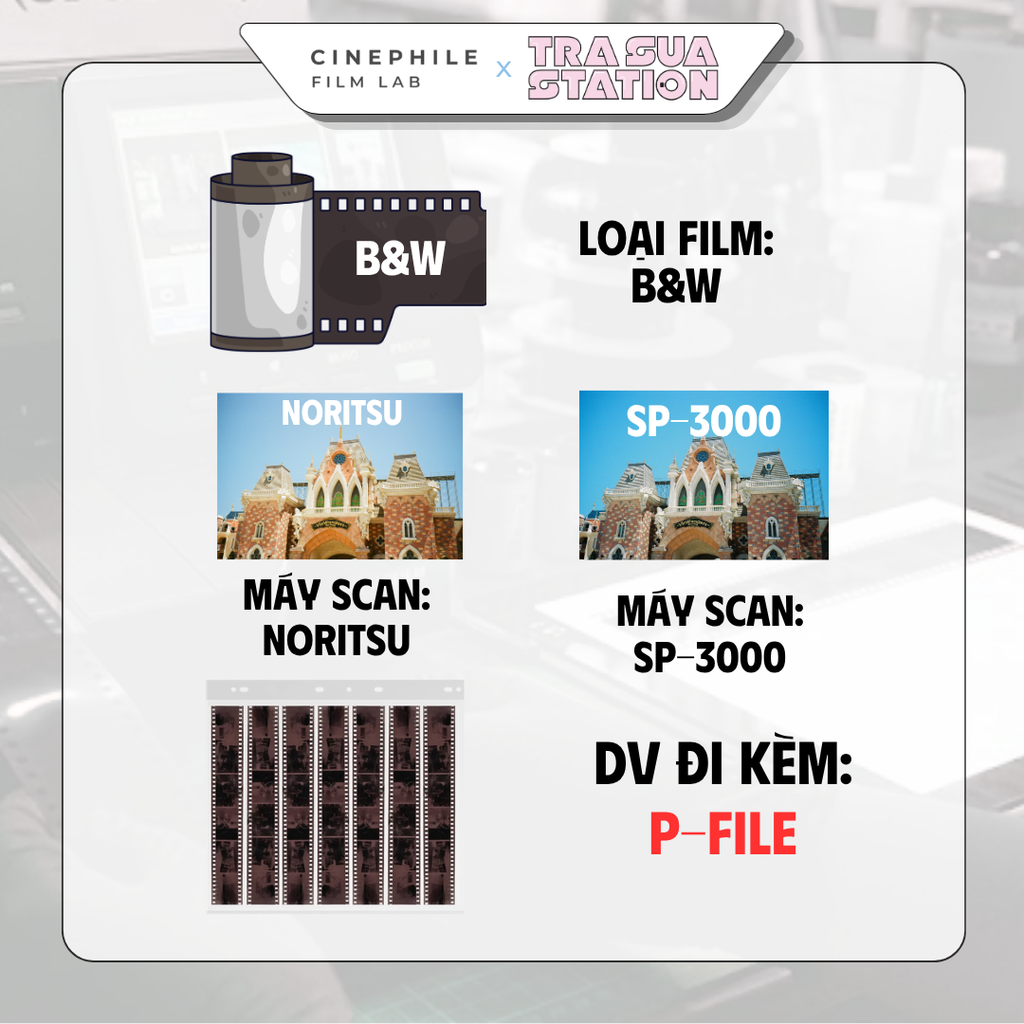 Tráng film Cinephile x Trà Sữa Station