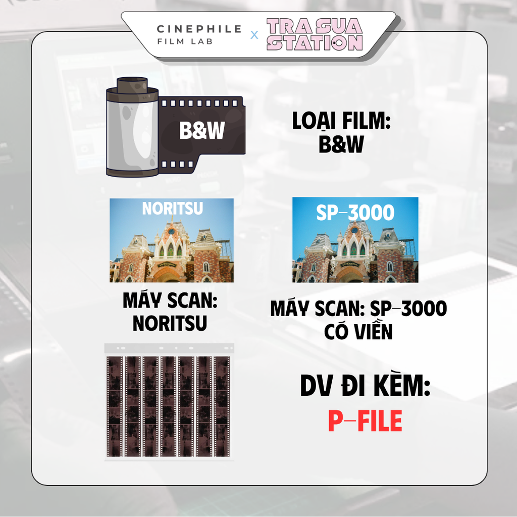 Tráng film Cinephile x Trà Sữa Station