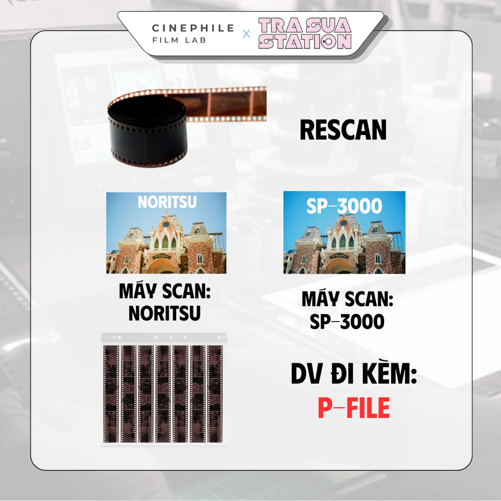 Tráng film Cinephile x Trà Sữa Station