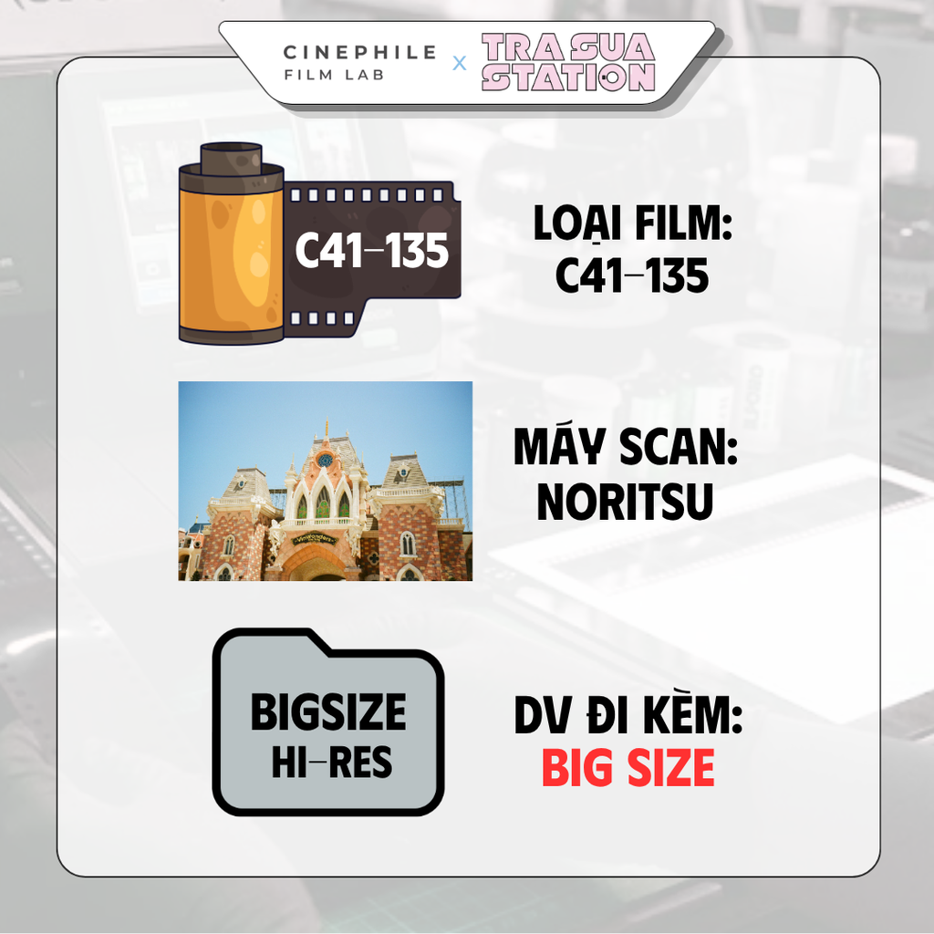 Tráng film Cinephile x Trà Sữa Station
