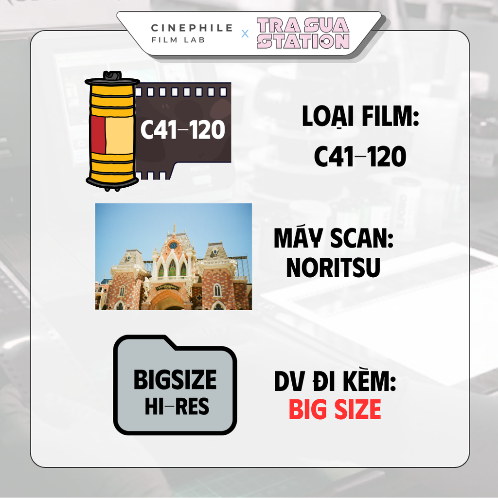 Tráng film Cinephile x Trà Sữa Station
