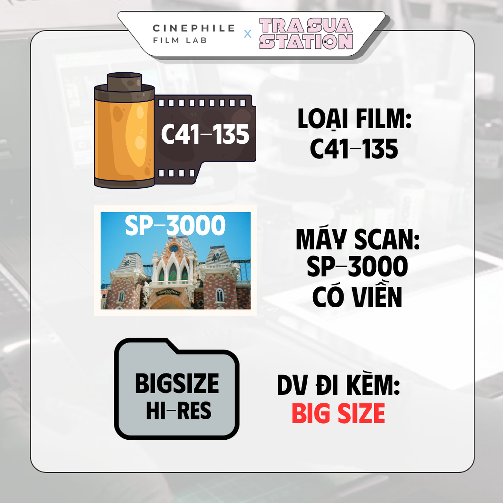 Tráng film Cinephile x Trà Sữa Station
