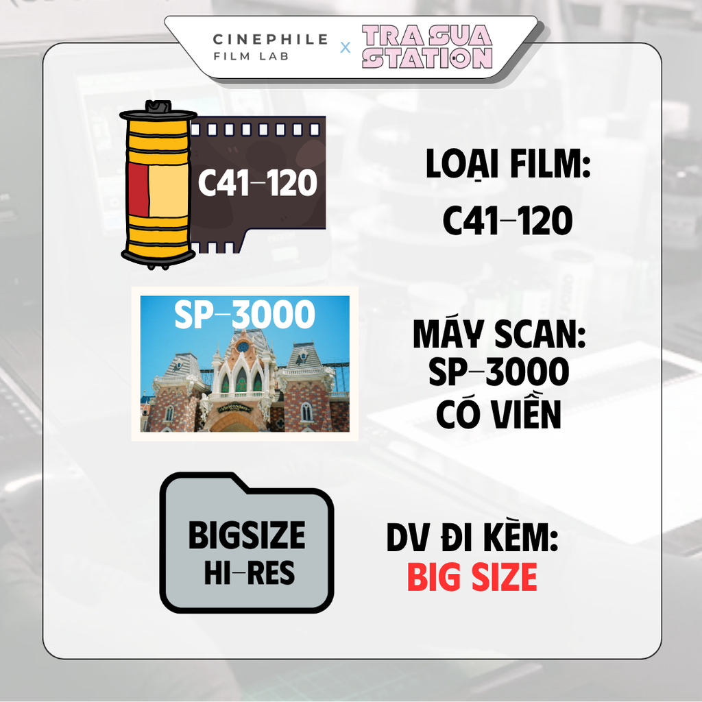 Tráng film Cinephile x Trà Sữa Station