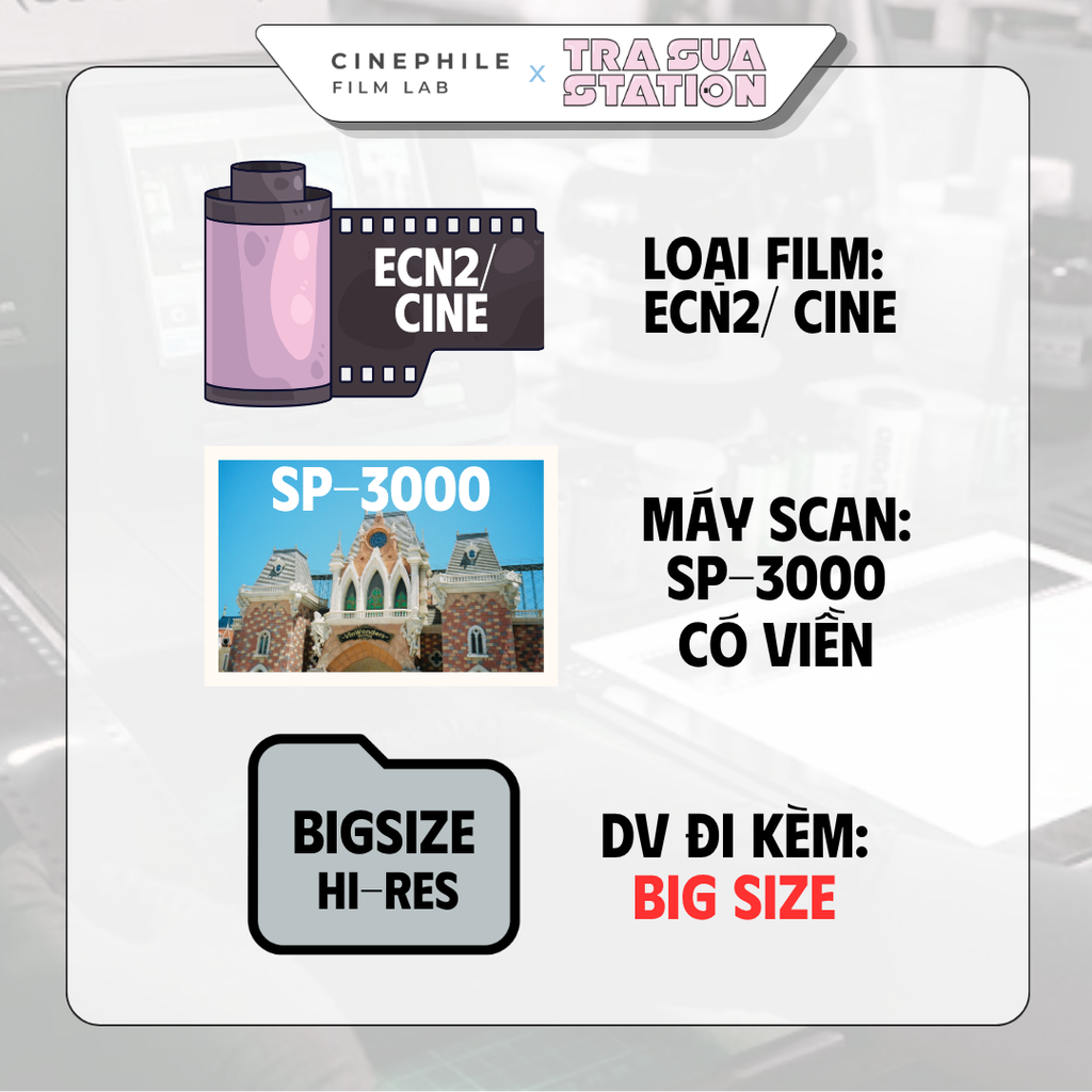 Tráng film Cinephile x Trà Sữa Station
