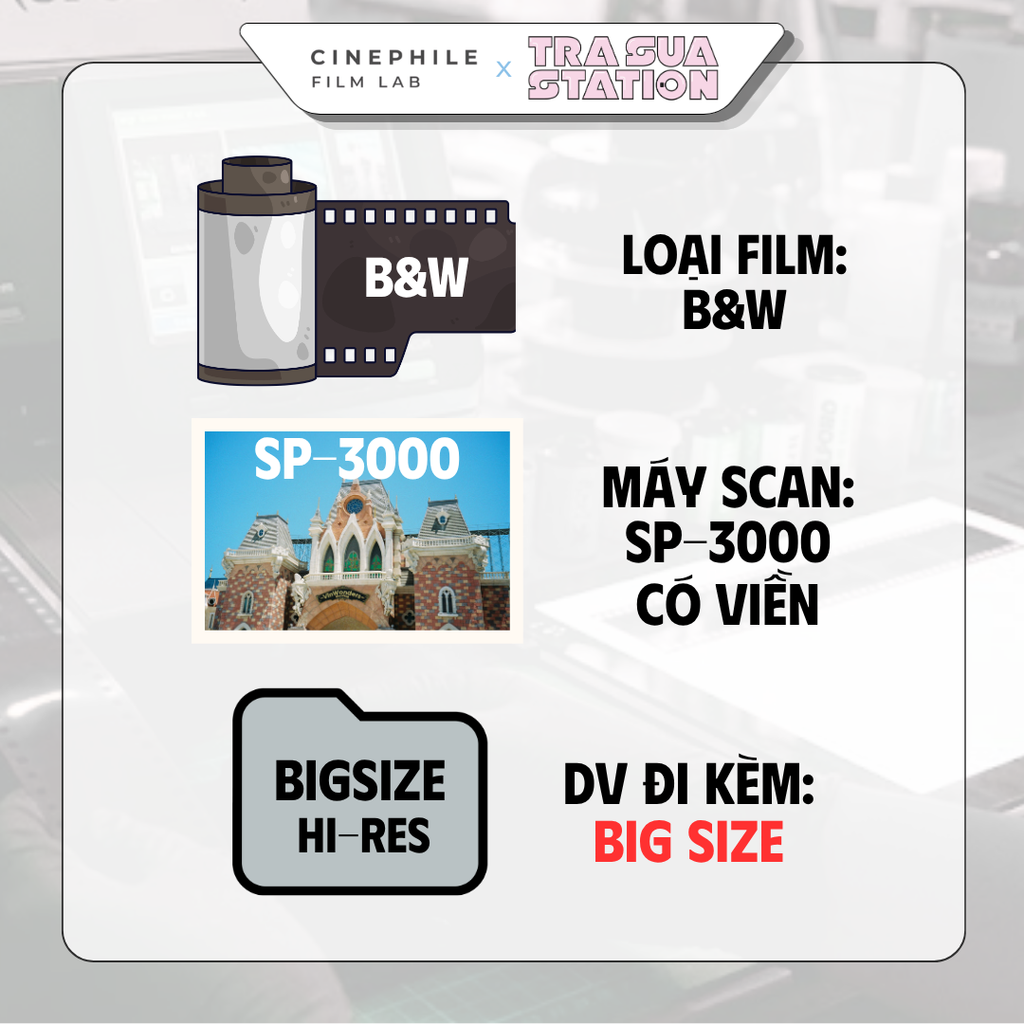 Tráng film Cinephile x Trà Sữa Station