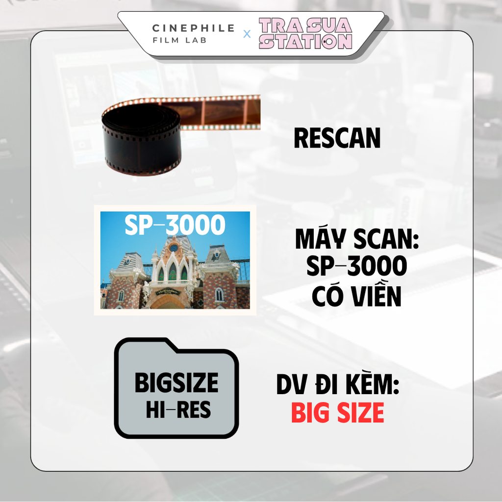 Tráng film Cinephile x Trà Sữa Station