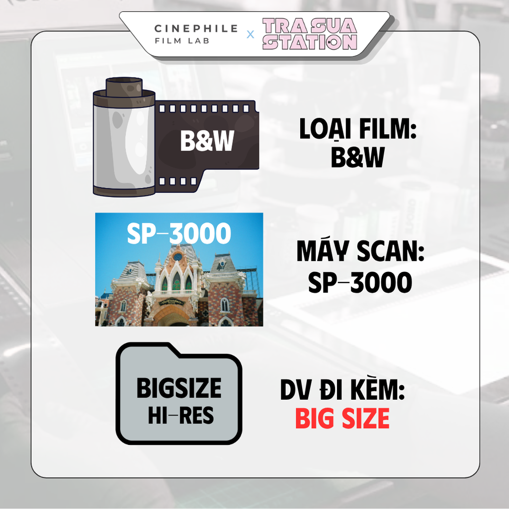 Tráng film Cinephile x Trà Sữa Station