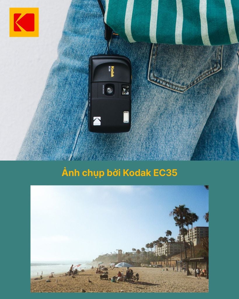 Máy ảnh Kodak EC35 35mm Film Camera - máy ảnh dùng nhiều lần sửa dụng film cuộn 35mm
