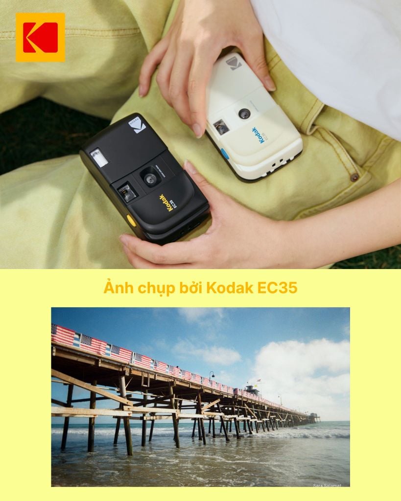 Máy ảnh Kodak EC35 35mm Film Camera - máy ảnh dùng nhiều lần sửa dụng film cuộn 35mm