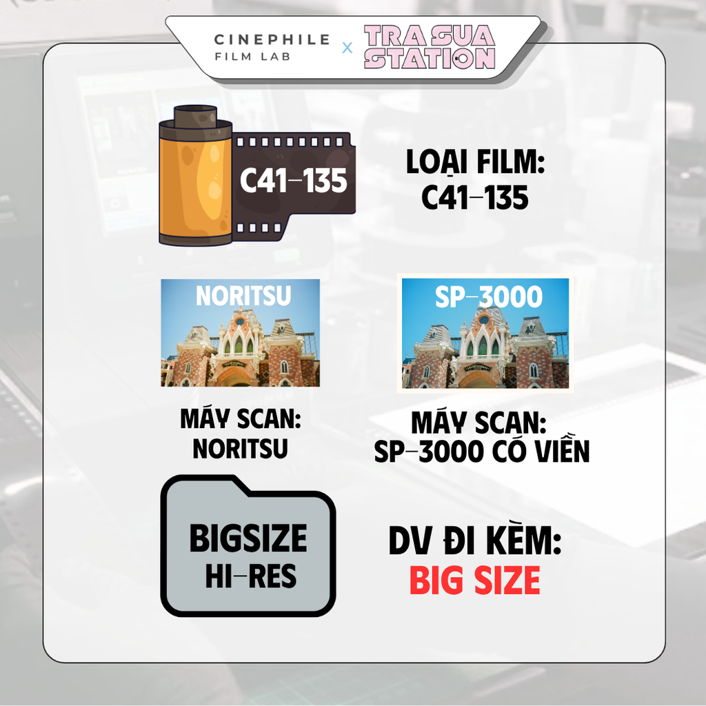 Tráng film Cinephile x Trà Sữa Station