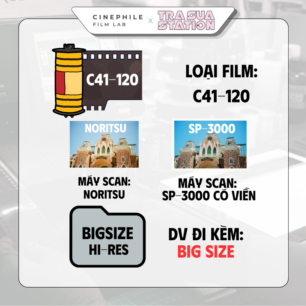 Tráng film Cinephile x Trà Sữa Station