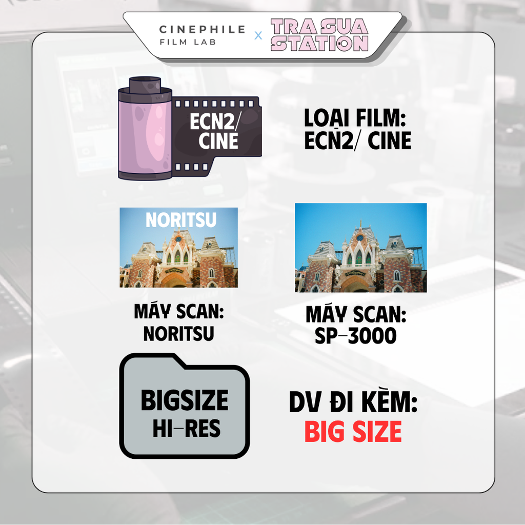 Tráng film Cinephile x Trà Sữa Station