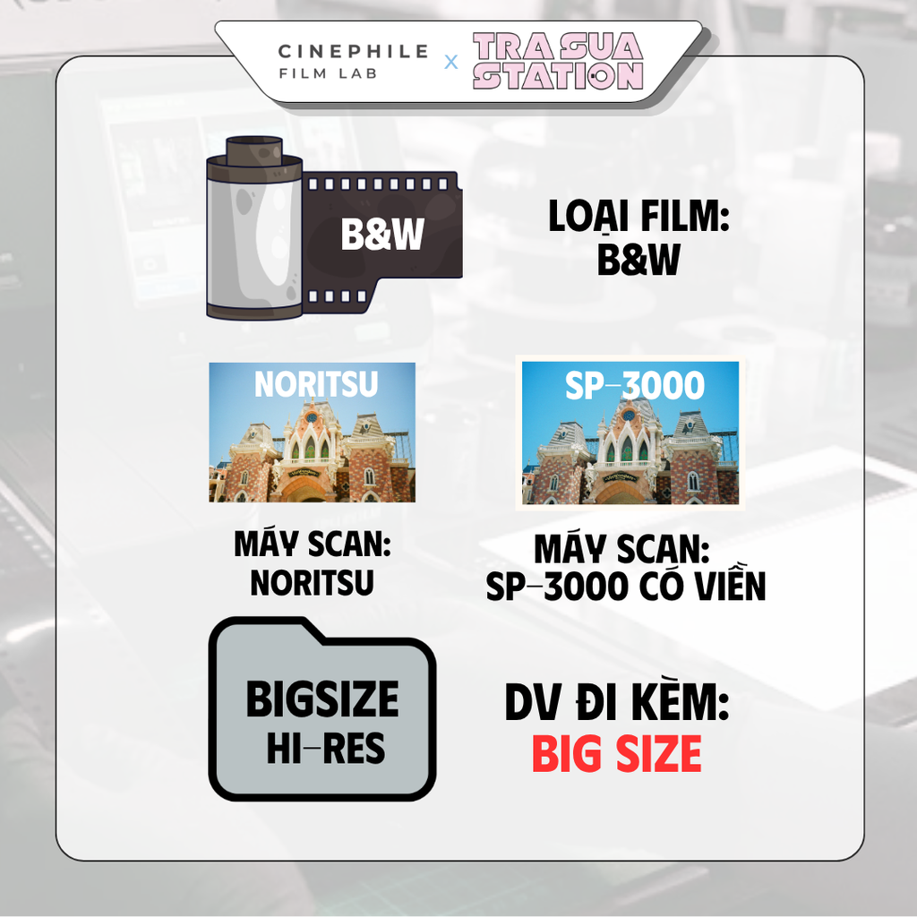 Tráng film Cinephile x Trà Sữa Station