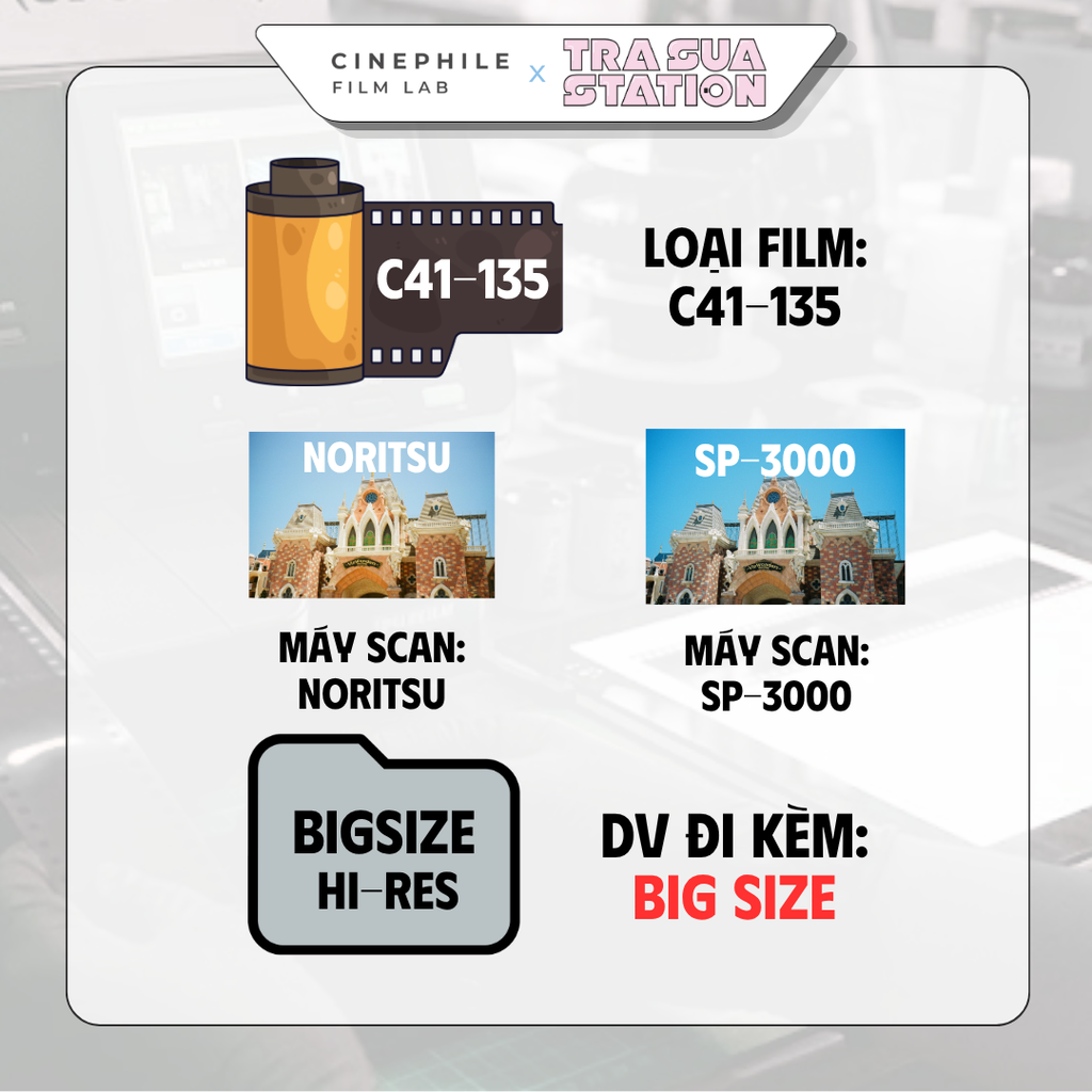 Tráng film Cinephile x Trà Sữa Station