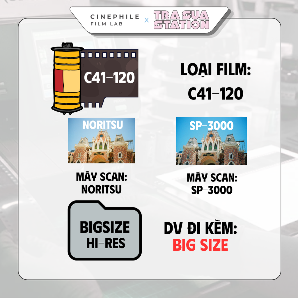 Tráng film Cinephile x Trà Sữa Station