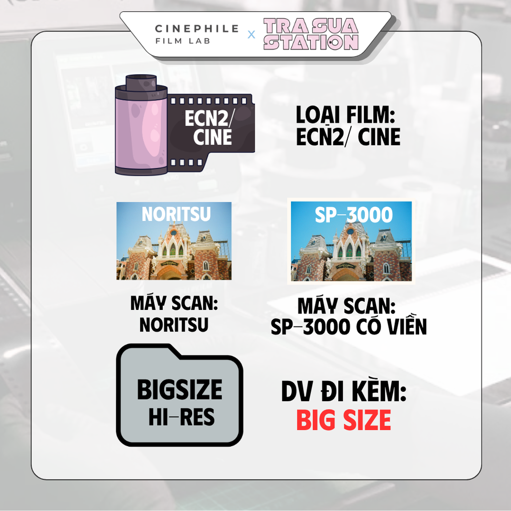 Tráng film Cinephile x Trà Sữa Station