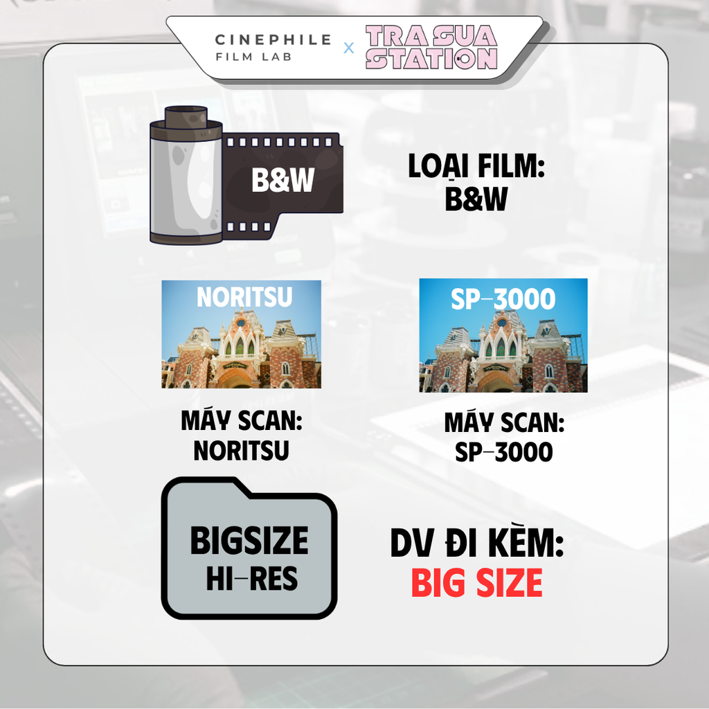 Tráng film Cinephile x Trà Sữa Station