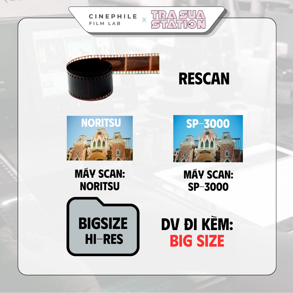 Tráng film Cinephile x Trà Sữa Station