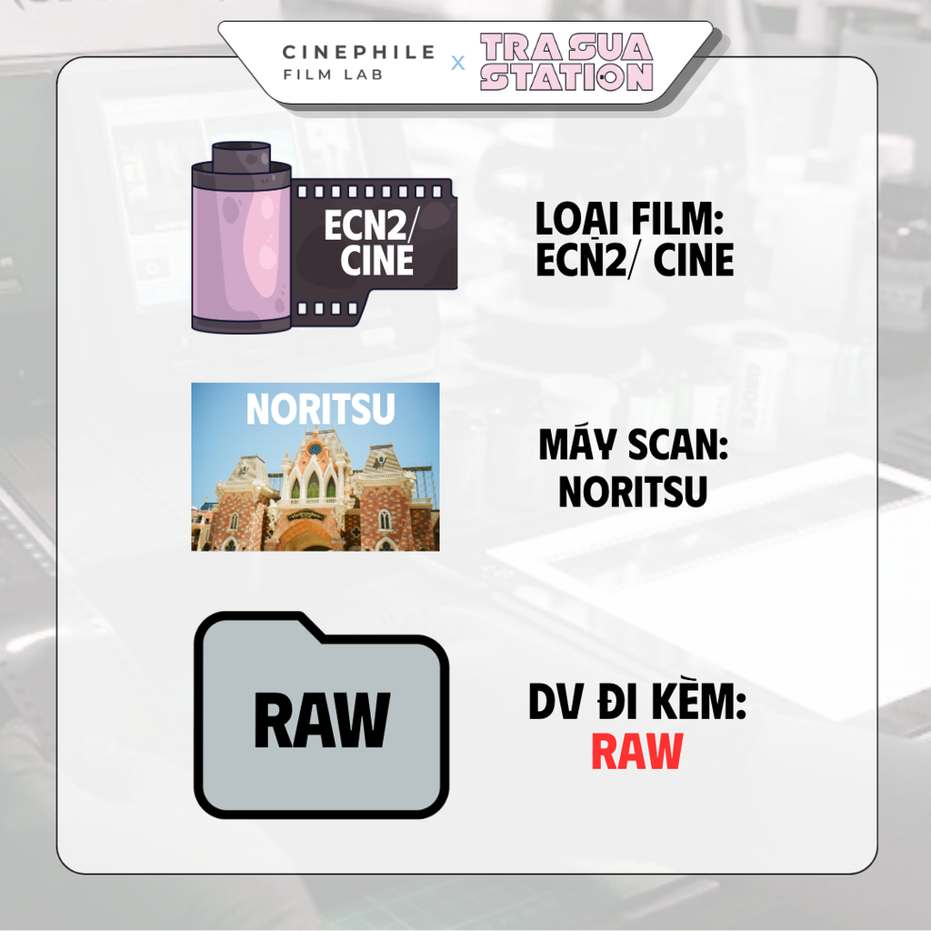 Tráng film Cinephile x Trà Sữa Station
