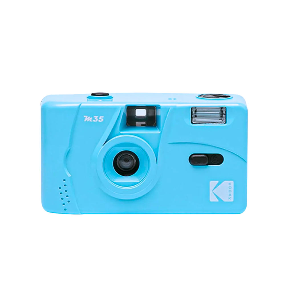 Máy ảnh Film cuộn, M35, 35mm, Máy ảnh film màu xanh dương