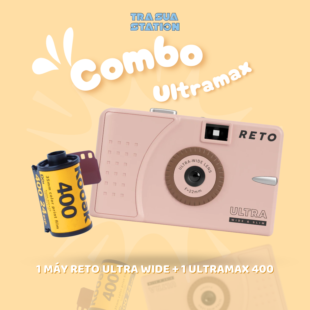 Máy ảnh film ban ngày Reto Ultra Wide & Slim 35mm - chụp ban ngày - có thể tái sử dụng