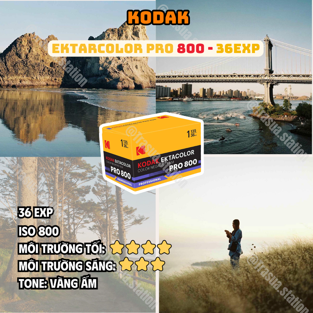 Phim cuộn 135 Kodak Ektarcolor pro 800 35mm