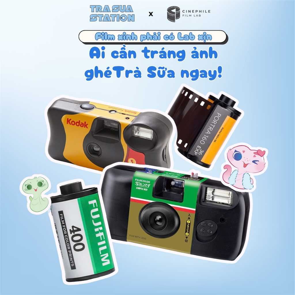 Tráng film Cinephile x Trà Sữa Station